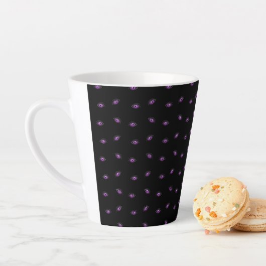 Halloween, Lila Augen, Trick oder Trete, Boo Milchtasse (Beispiel)