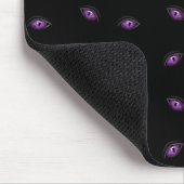 Halloween, Lila Augen, Trick oder Trete, Boo Mousepad (Ecke)