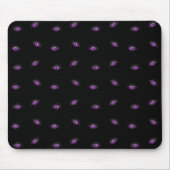 Halloween, Lila Augen, Trick oder Trete, Boo Mousepad (Vorne)