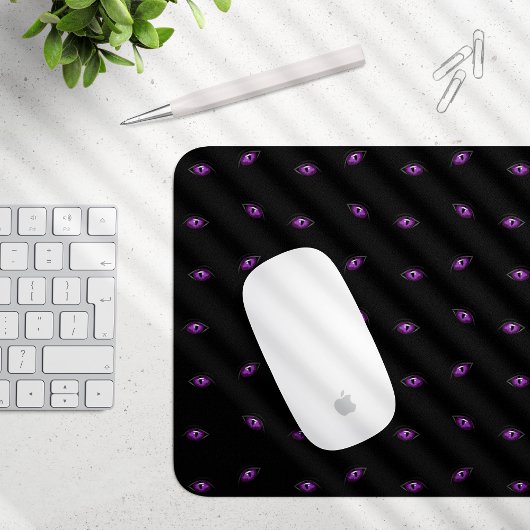 Halloween, Lila Augen, Trick oder Trete, Boo Mousepad