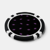 Halloween, Lila Augen, Trick oder Trete, Boo Pokerchips (Einzeln)