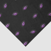 Halloween, Lila Augen, Trick oder Trete, Boo Seidenpapier (Ausschnitt)