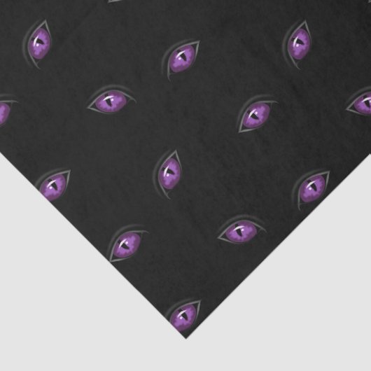 Halloween, Lila Augen, Trick oder Trete, Boo Seidenpapier (Ausschnitt)