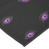 Halloween, Lila Augen, Trick oder Trete, Boo Tischdecke (Schrägansicht)