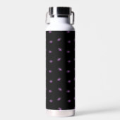 Halloween, Lila Augen, Trick oder Trete, Boo Trinkflasche (Vorne)