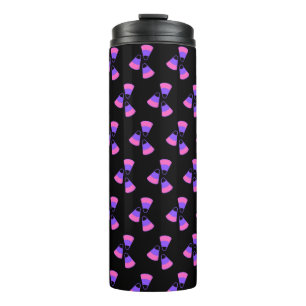 Halloween Lila Black Candle Thermal Tumbler Thermosbecher