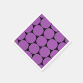 Halloween-Lila-Black-Mod-Dots-Muster Serviette (Ecke)