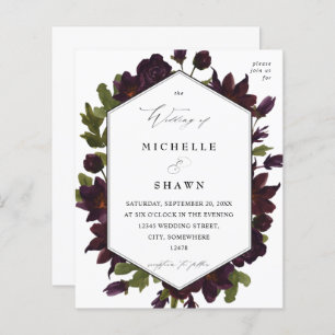 Halloween Lila Blumenhochzeit