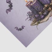 Halloween Lila Candles Bats Spooky Beängstigend Seidenpapier (Ausschnitt)