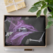 Halloween Lila Dancing Skeletons Gothic Wedding Seidenpapier (Geschenk)