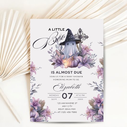 Halloween Lila Einladung