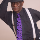 Halloween Lila Fledermäuse Krawatte