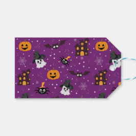 Halloween lila  geschenkanhänger