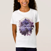 Halloween Lila Gotische Rose T-Shirt (Vorderseite)