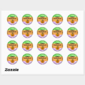 Halloween Lila, Green, Orange Pumpkin Sticker (Blatt)