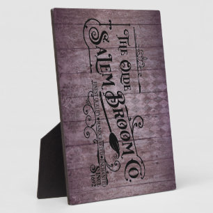 Halloween Lila Grunge Gothic Salem Broom Company Fotoplatte