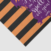 Halloween Lila Hexe, die ich dir zugeschrieben hab Seidenpapier (Ausschnitt)