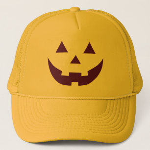 Halloween lila Kürbislaterne Kürbis Truckerkappe