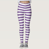 Halloween-Lila Leggings (Vorderseite)