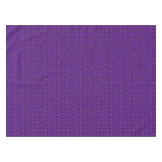 Halloween Lila Orange Black Polka Dots Pattern Tischdecke (Vorderseite (Horizontal))