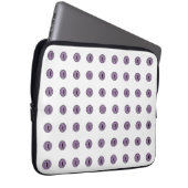 Halloween Lila Polka Dot Eyes Laptopschutzhülle (Vorne Rechts)