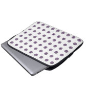 Halloween Lila Polka Dot Eyes Laptopschutzhülle (Vorne Knopf)