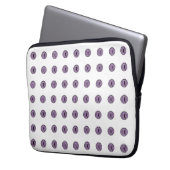Halloween Lila Polka Dot Eyes Laptopschutzhülle (Vorderseite Links)