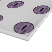 Halloween Lila Polka Dot Eyes Schneidebrett (Ecke)