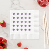 Halloween Lila Polka Dot Eyes Serviette (Beispiel)