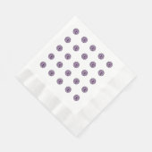 Halloween Lila Polka Dot Eyes Serviette (Ecke)