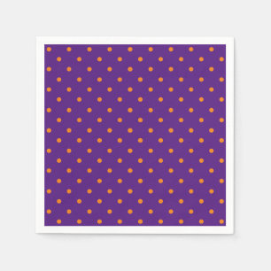 Halloween-lila-Polka-Papier Serviette