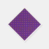 Halloween-lila-Polka-Papier Serviette (Ecke)