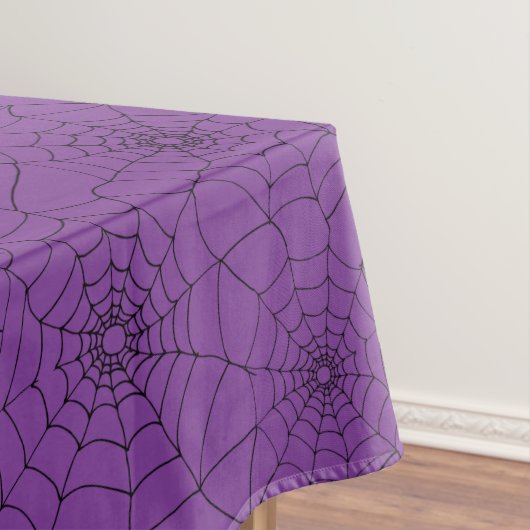Halloween Lila Spiders Webs Cobwebs Tischdecke (Beispiel)