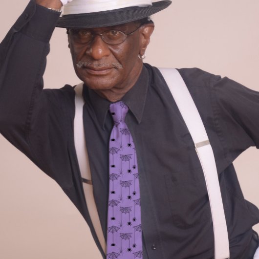 Halloween Lila Spinnen und Spinnennetze Krawatte