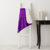 halloween lila Spinnennetz Sherpadecke (Beispiel)