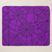 halloween lila Spinnennetz Sherpadecke (Vorderseite (Horizontal))