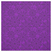 halloween lila Spinnennetz Stoff (Muster)