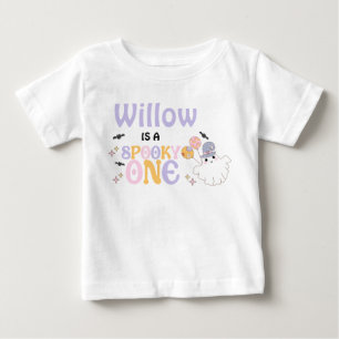 Halloween Lila Spooky Ein Halloween 1. Geburtstag Baby T-shirt