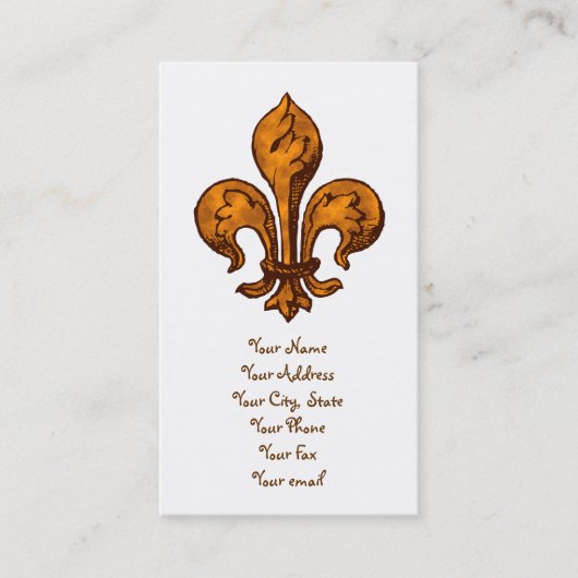 Halloween-Lilie Visitenkarte (Vorderseite)