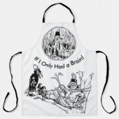 Halloween Line Art Scarecrow No Brain Full Print Schürze (Vorderseite)