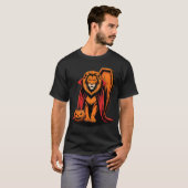 Halloween Lion Coffin Lions T-Shirt (Vorne ganz)