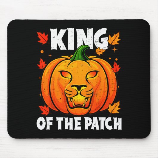 Halloween Lion Pumpkin King Of The Patch Costume M Mousepad (Vorne)