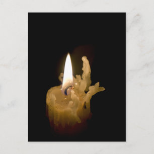 Halloween Lite Candle und Burnt Wick Postkarte