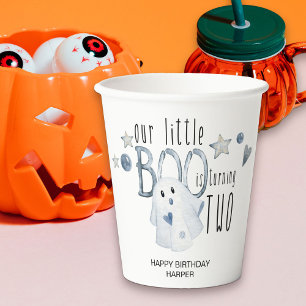 Halloween Little Boo 2. Geburtstagsfeier Papiertas Pappbecher