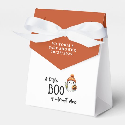 Halloween Little Boo Baby Duschbox Geschenkschachtel (Vorderseite)