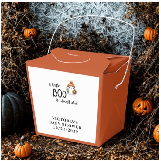 Halloween Little Boo Baby Duschbox Geschenkschachtel