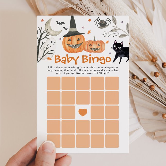 Halloween Little Boo Baby Dusche Bingo Spiel (Von Creator hochgeladen)