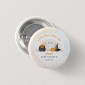 Halloween Little Boo Baby Dusche Button (Vorne & Hinten)