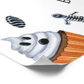 Halloween Little Boo Baby Dusche Willkommen Poster (Ecke)