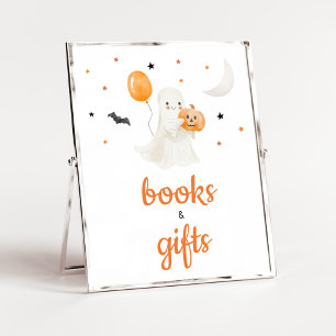 Halloween Little Boo Baby Shower Bücher und Gesche Poster